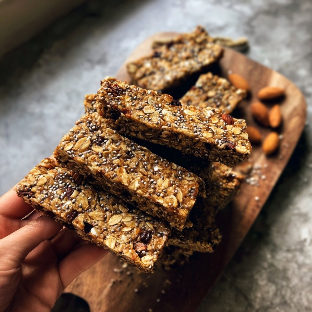 Healthy No Bake Oat Snack Bars