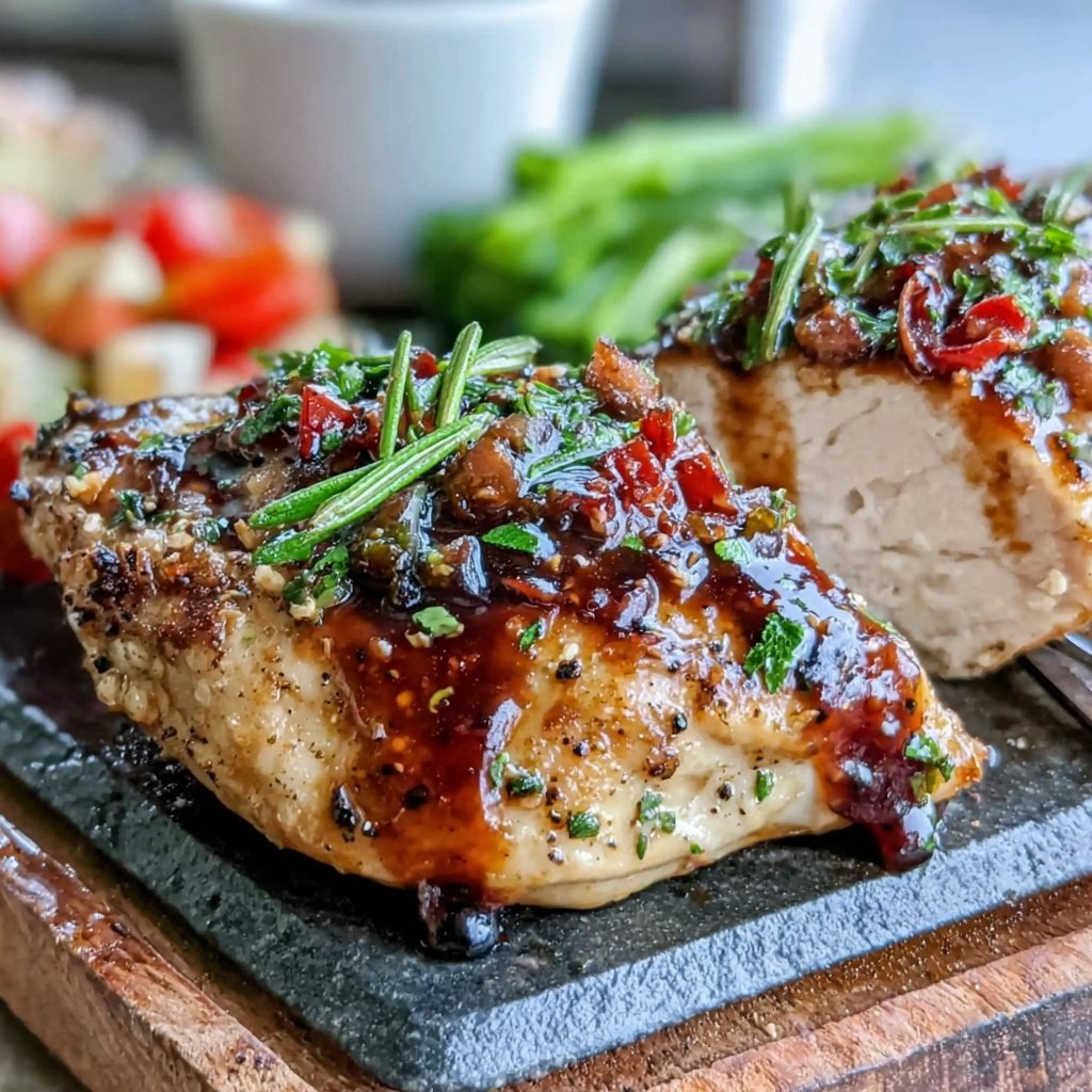 Healthy Chicken With Balsamic Glaze