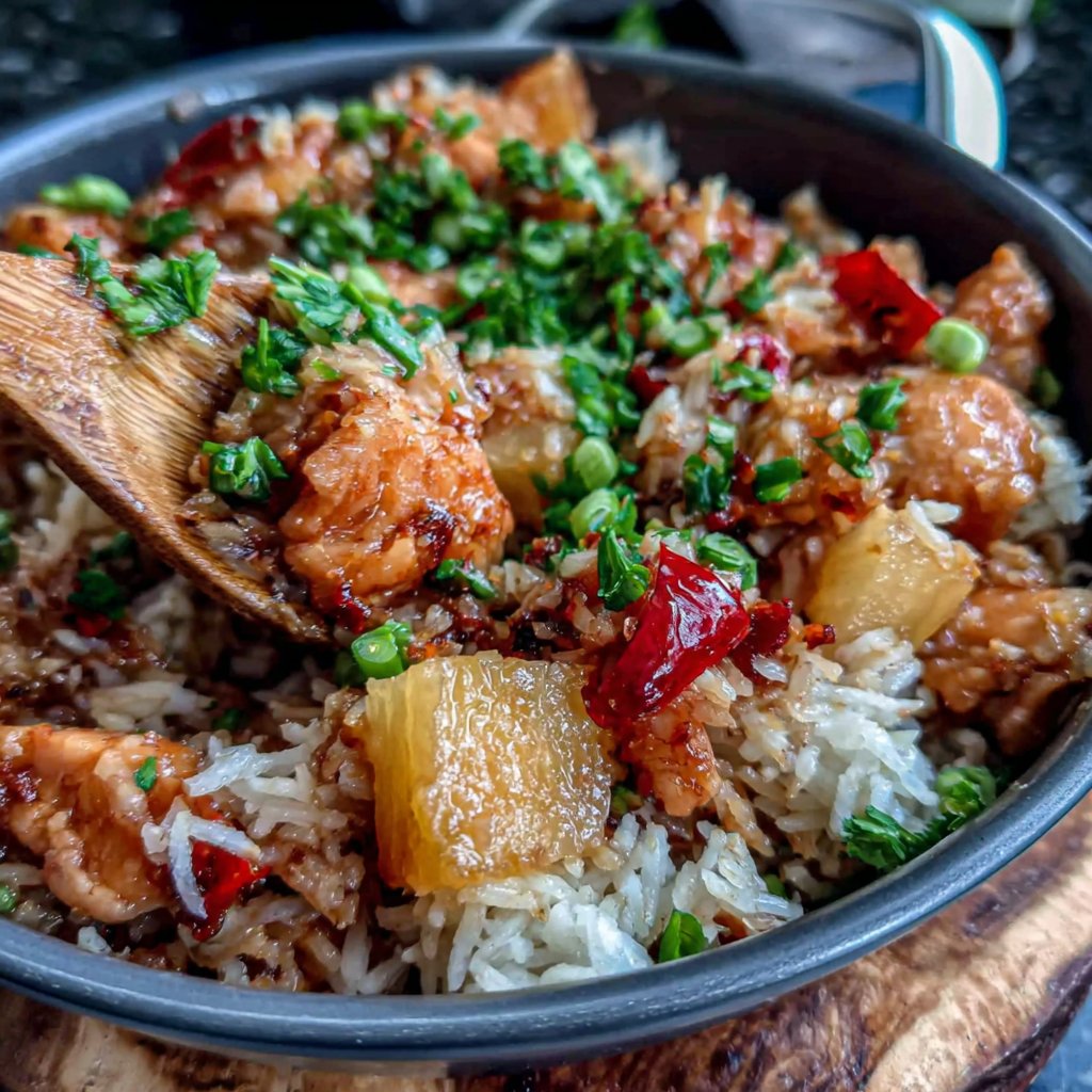 Pineapple Chicken And Rice One Pot
