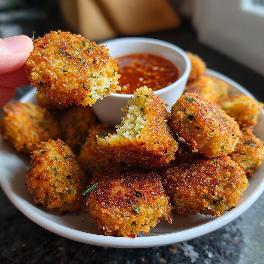 Crispy Polenta Veggie Nuggets