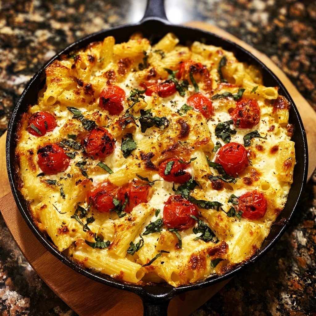Baked Feta Pasta With Cherry Tomatoes