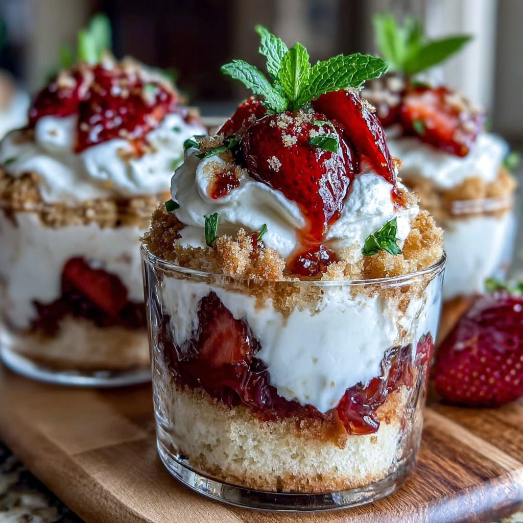 Strawberry Shortcake Cups For Parties