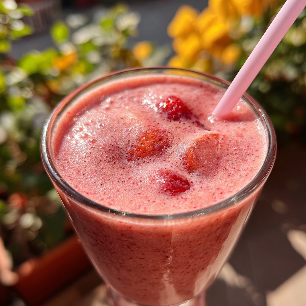 Fresh Strawberry Banana Smoothie