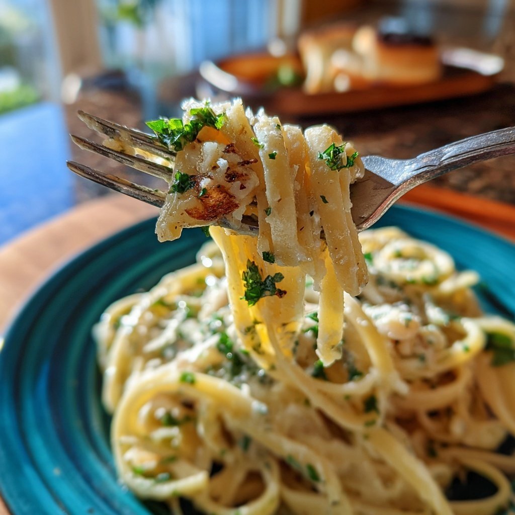Easy Creamy Garlic Pasta