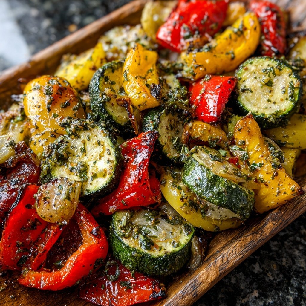Garlic Herb Roasted Veggie Medley
