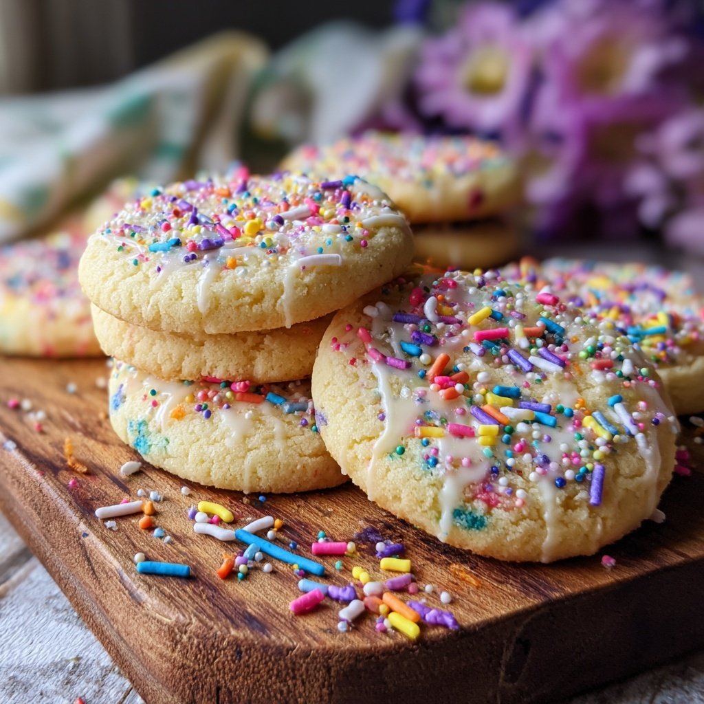 Spring Confetti Sugar Cookies