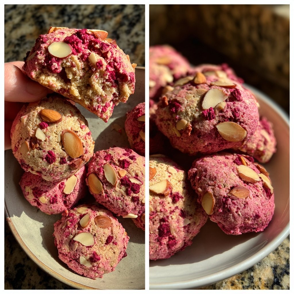 Valentines Treats Raspberry Almond Cookies