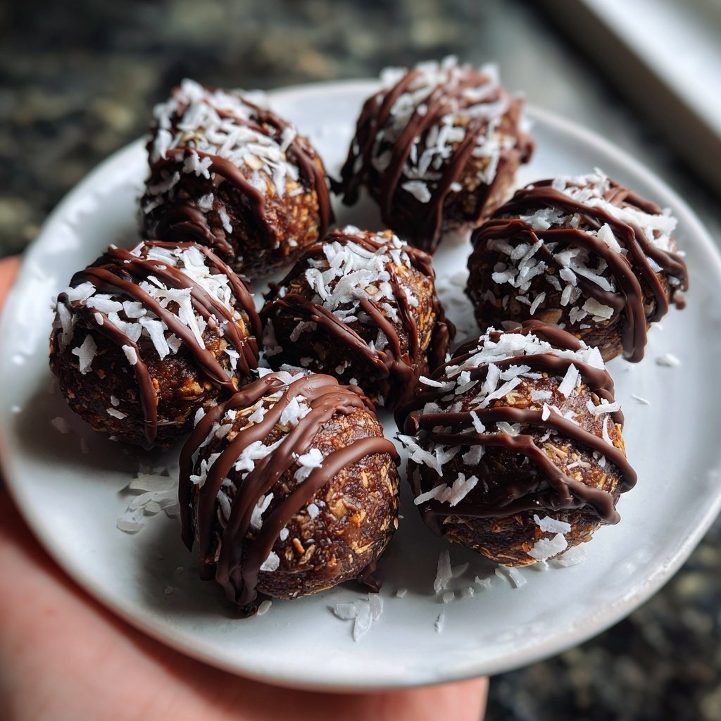 Valentines Treats Chocolate Coconut Balls