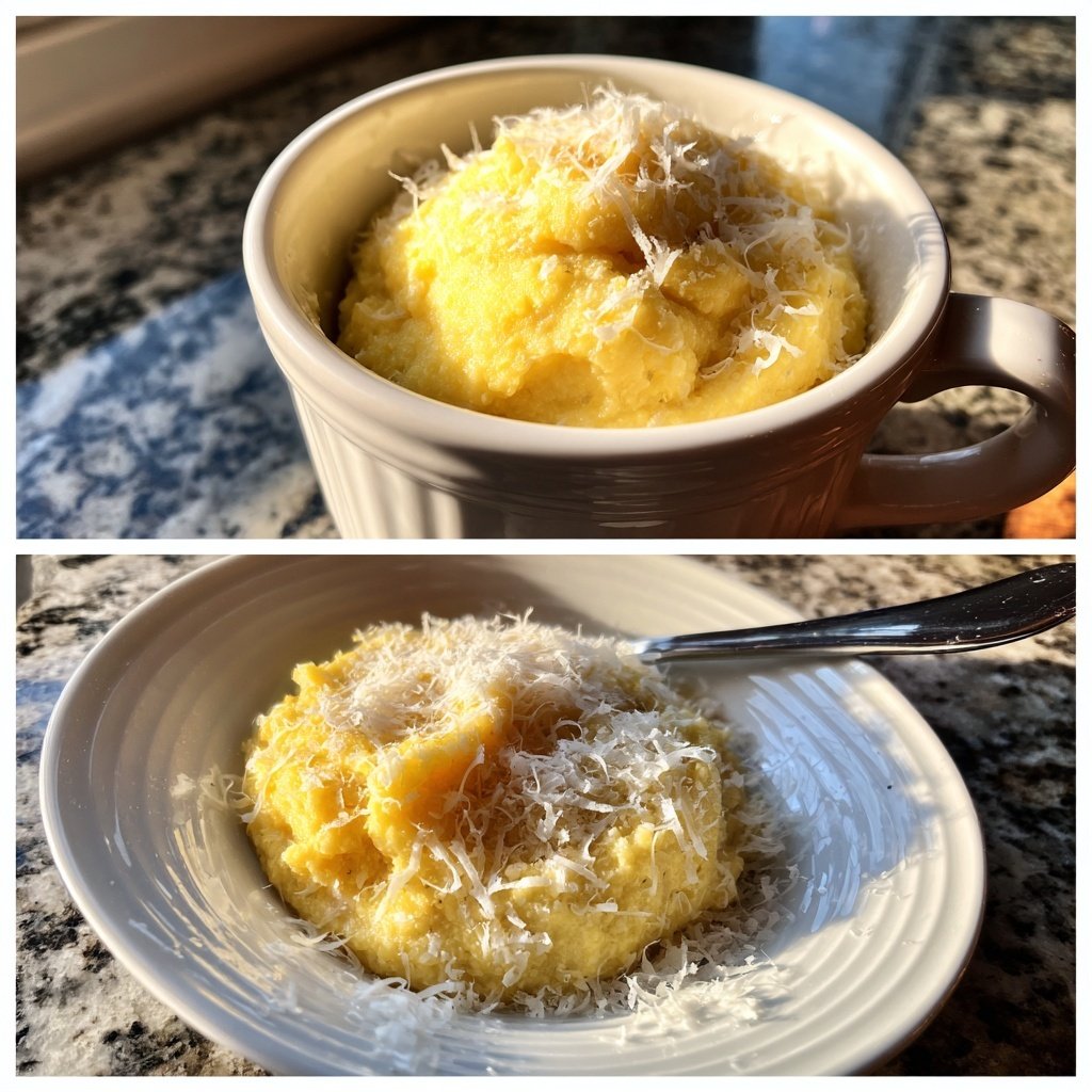 Romantic Creamy Polenta with Parmesan