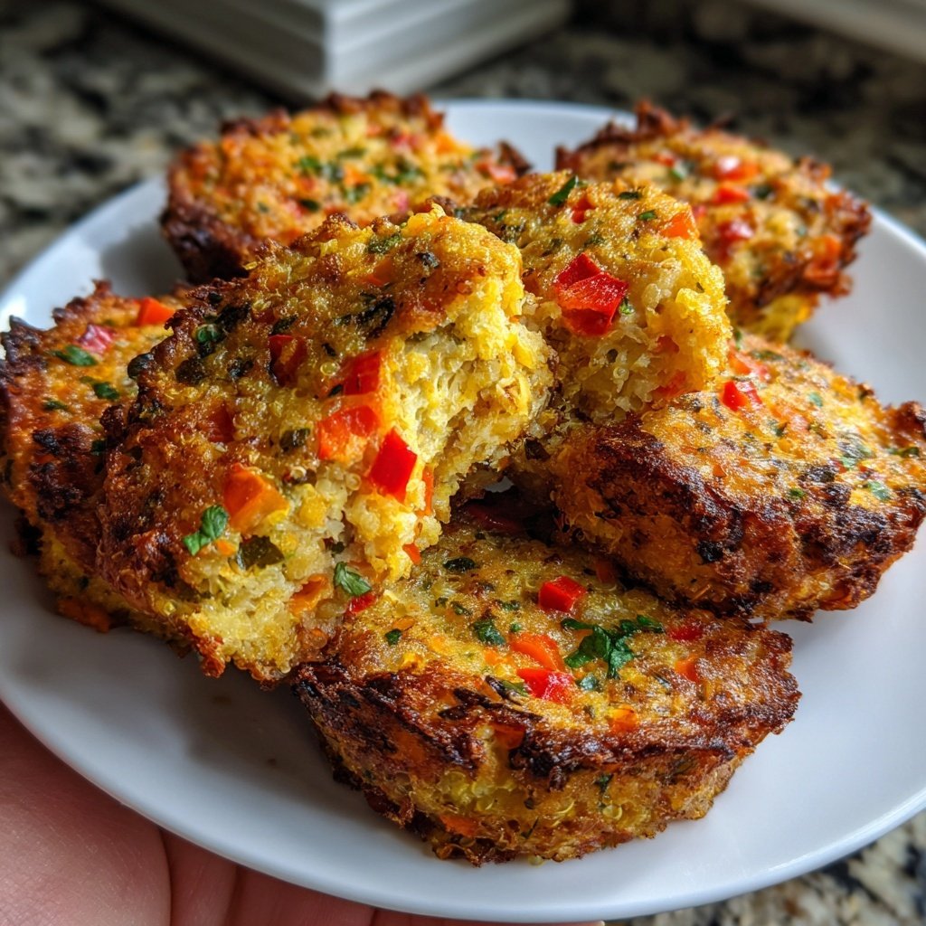 Baked Veggie Quinoa Cakes