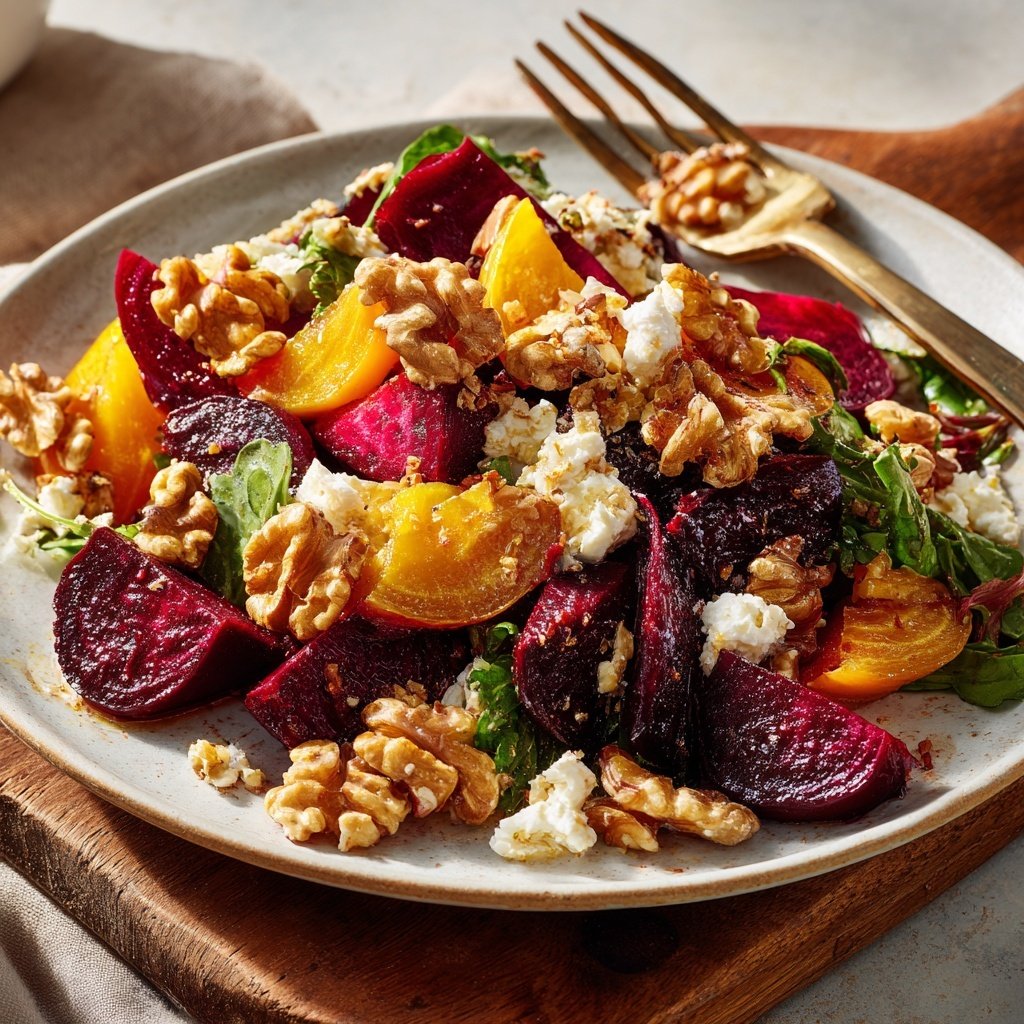 Romantic Beet and Goat Cheese Salad