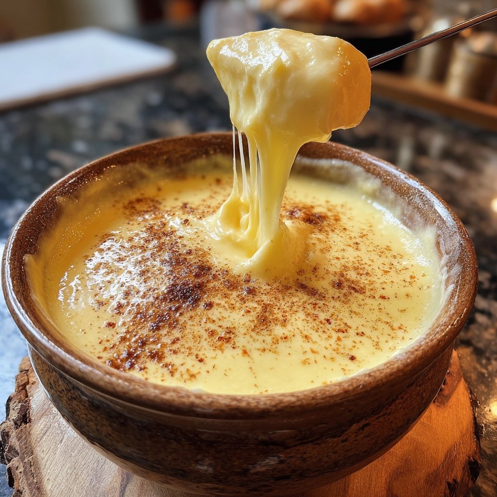 Fondue with Swiss Cheese and Nutmeg