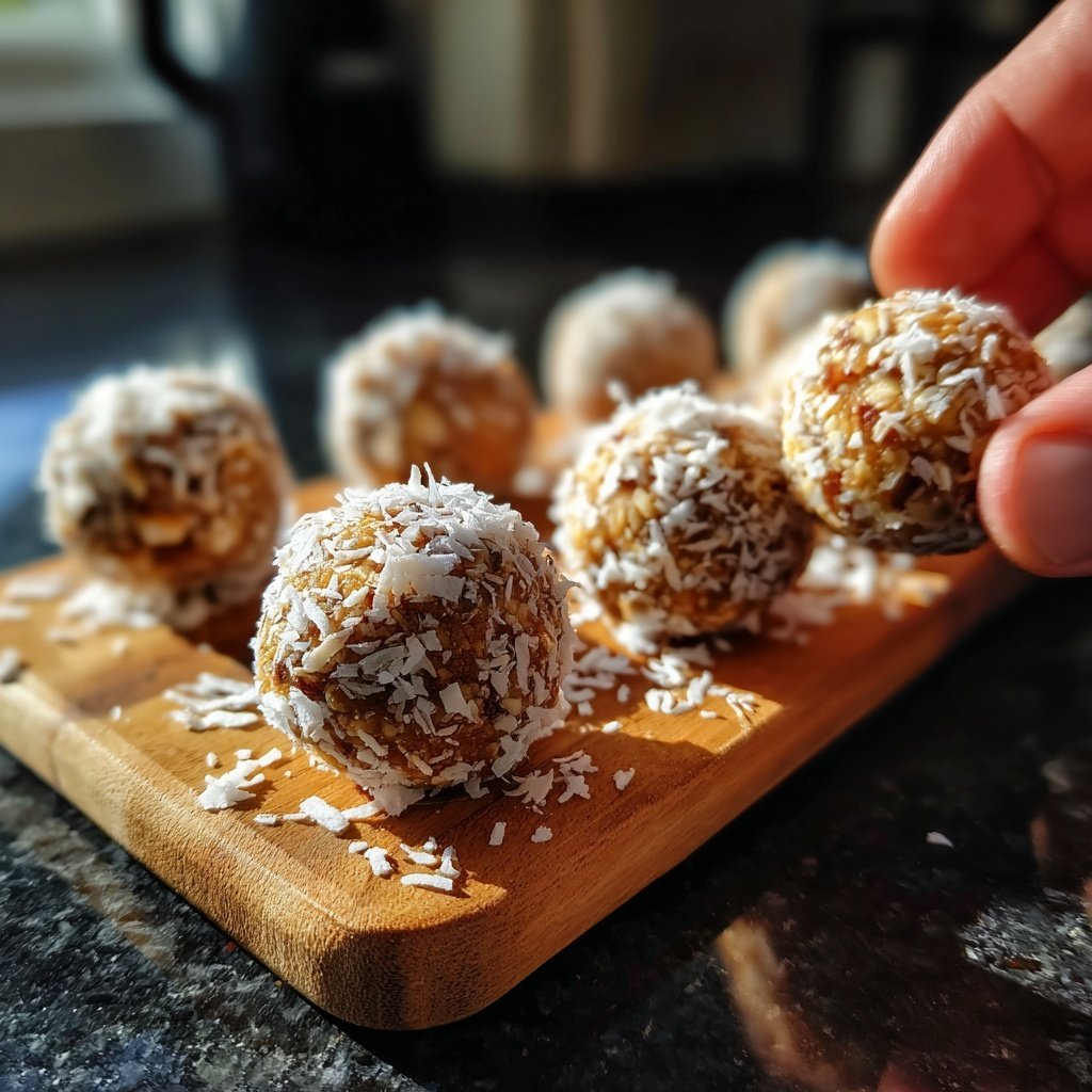 Healthy Coconut Oat Snack Balls