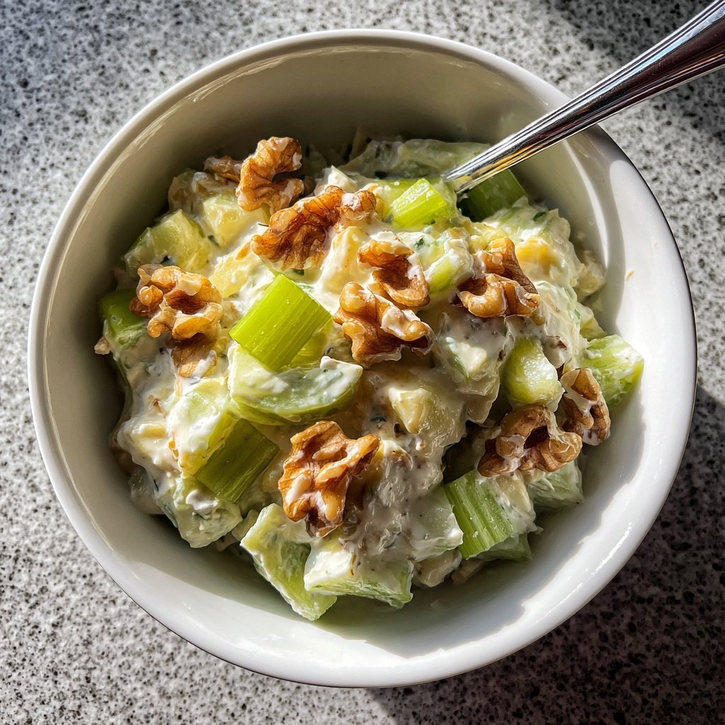 Celery Walnut Yogurt Salad