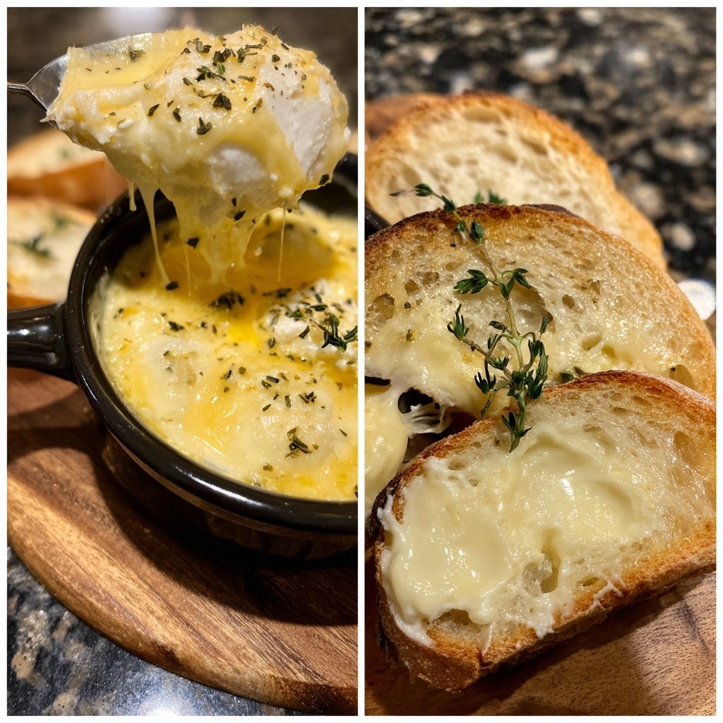 Fondue with Camembert and Thyme
